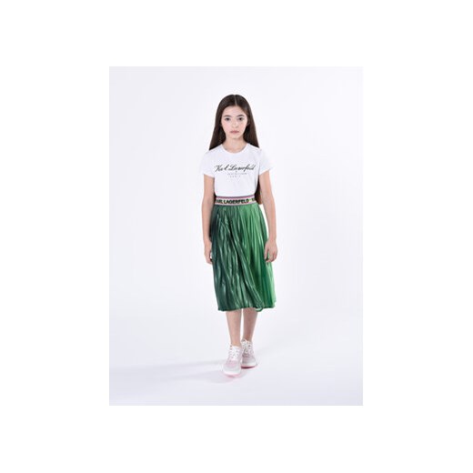 Karl Lagerfeld Kids T-Shirt Z15435 S Biały Regular Fit 12Y MODIVO okazja