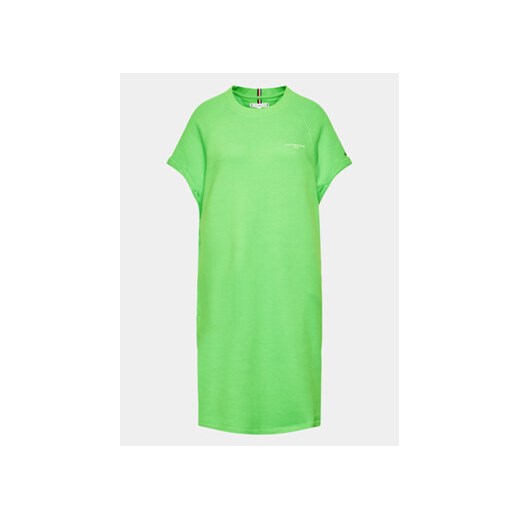 Tommy Hilfiger Curve Sukienka codzienna WW0WW39253 Zielony Regular Fit ze sklepu MODIVO w kategorii Sukienki - zdjęcie 169341747