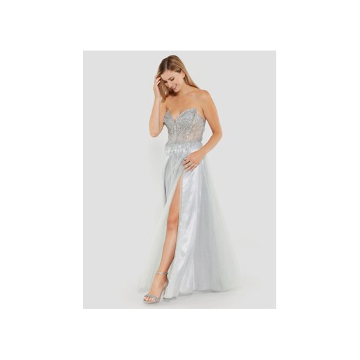 Swing Sukienka wieczorowa 5AE19200 Srebrny Regular Fit ze sklepu MODIVO w kategorii Sukienki - zdjęcie 169341919