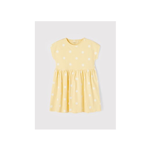 NAME IT Sukienka codzienna 13198441 Żółty Regular Fit ze sklepu MODIVO w kategorii Sukienki dziewczęce - zdjęcie 169341979