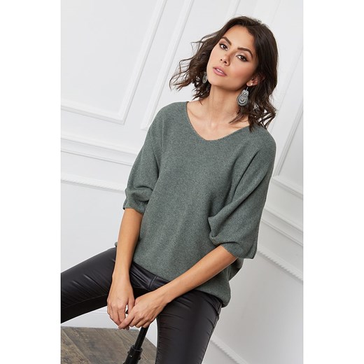 Joséfine Sweter &quot;Dalor&quot; w kolorze khaki ze sklepu Limango Polska w kategorii Swetry damskie - zdjęcie 169343986