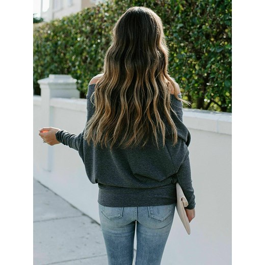 Sweter damski La Angels szary zimowy 