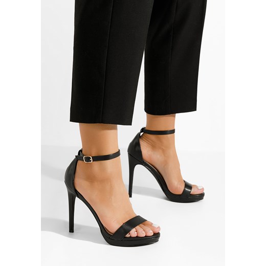 Czarne sandały na szpilce Marilia V3 ze sklepu Zapatos w kategorii Sandały damskie - zdjęcie 169370258