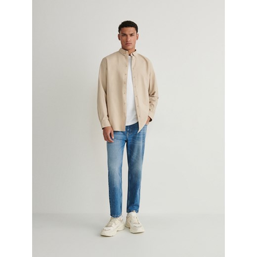 Reserved - Koszula comfort fit - beżowy Reserved S Reserved