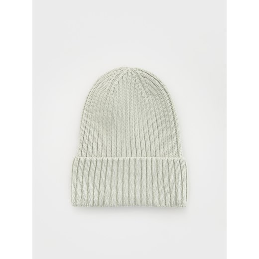 Reserved - Strukturalna czapka beanie - jasnoszary ze sklepu Reserved w kategorii Czapki zimowe męskie - zdjęcie 169389209