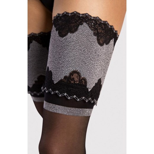 Pończochy samonośne Belle Epoque 20 DEN, Kolor czarny, Rozmiar 2, Fiore ze sklepu Intymna w kategorii Pończochy - zdjęcie 169389787