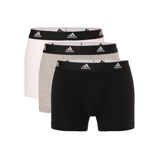 adidas Performance Bokserki pakowane po 3szt. Mężczyźni Bawełna biały jednolity ze sklepu vangraaf w kategorii Majtki męskie - zdjęcie 169391149