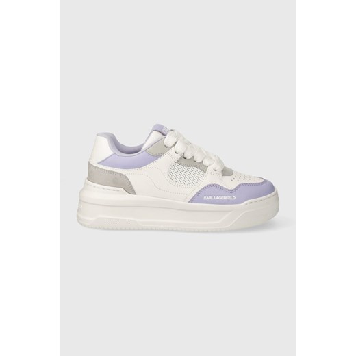 Karl Lagerfeld sneakersy skórzane KREW MAX KL kolor biały KL63323 ze sklepu ANSWEAR.com w kategorii Buty sportowe damskie - zdjęcie 169396046