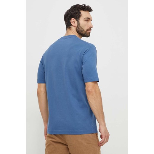 Marc O&apos;Polo t-shirt bawełniany męski kolor niebieski gładki M ANSWEAR.com