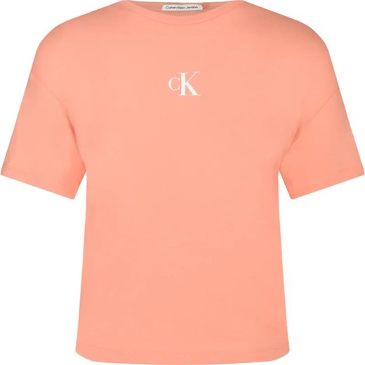 CALVIN KLEIN JEANS T-shirt | Regular Fit ze sklepu Gomez Fashion Store w kategorii Bluzki dziewczęce - zdjęcie 169399059