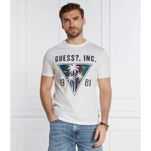 GUESS T-shirt | Slim Fit ze sklepu Gomez Fashion Store w kategorii T-shirty męskie - zdjęcie 169399125