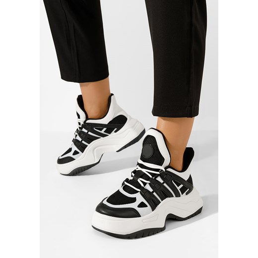 Czarne sneakersy na platformie Alessia ze sklepu Zapatos w kategorii Buty sportowe damskie - zdjęcie 169406755