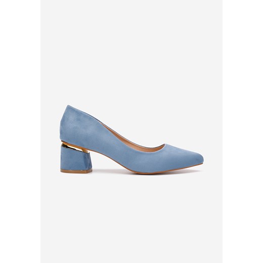 Niebieskie czółenka na słupku Gretta V2 Zapatos 36 wyprzedaż Zapatos