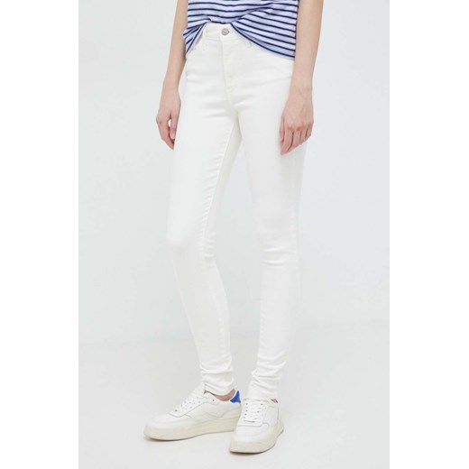 Levi&apos;s jeansy 720 HIRISE SUPER SKINNY damskie kolor beżowy 27/32 ANSWEAR.com