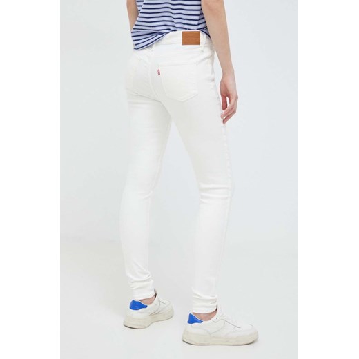 Levi&apos;s jeansy 720 HIRISE SUPER SKINNY damskie kolor beżowy 27/32 ANSWEAR.com