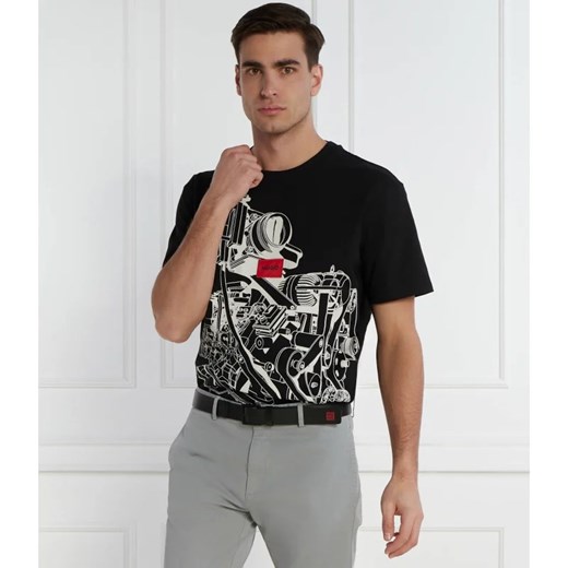 HUGO T-shirt Dacifico | Loose fit M wyprzedaż Gomez Fashion Store