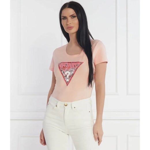 GUESS T-shirt | Slim Fit ze sklepu Gomez Fashion Store w kategorii Bluzki damskie - zdjęcie 169415089