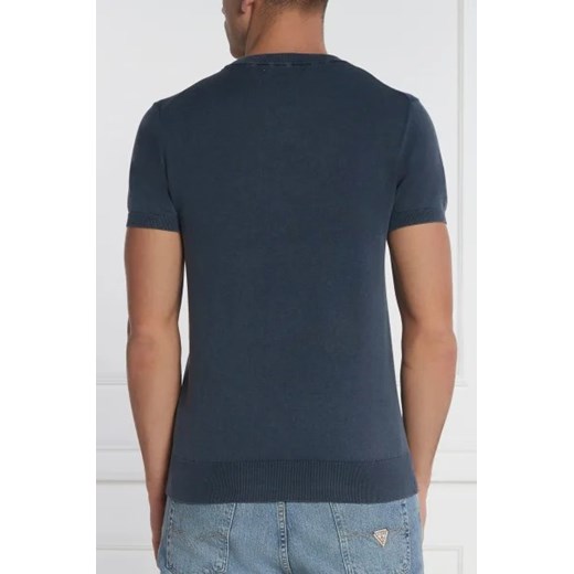 T-shirt męski granatowy Guess casual 