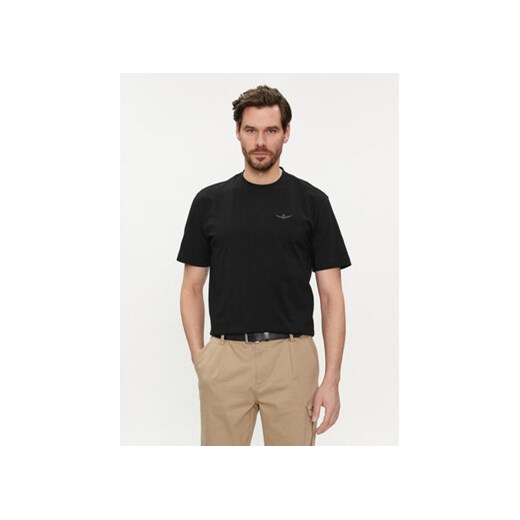 Aeronautica Militare T-Shirt 241TS2065J592 Czarny Regular Fit ze sklepu MODIVO w kategorii T-shirty męskie - zdjęcie 169416525