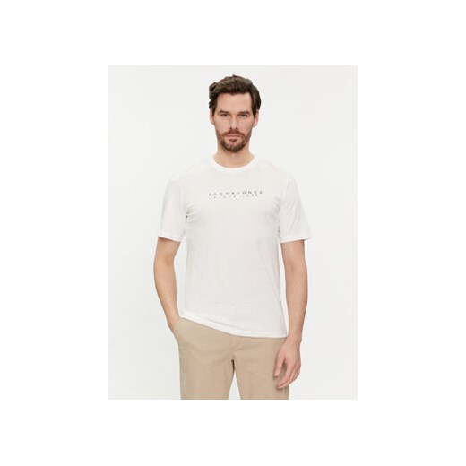 Jack&Jones T-Shirt Setra 12247985 Biały Standard Fit ze sklepu MODIVO w kategorii T-shirty męskie - zdjęcie 169416637