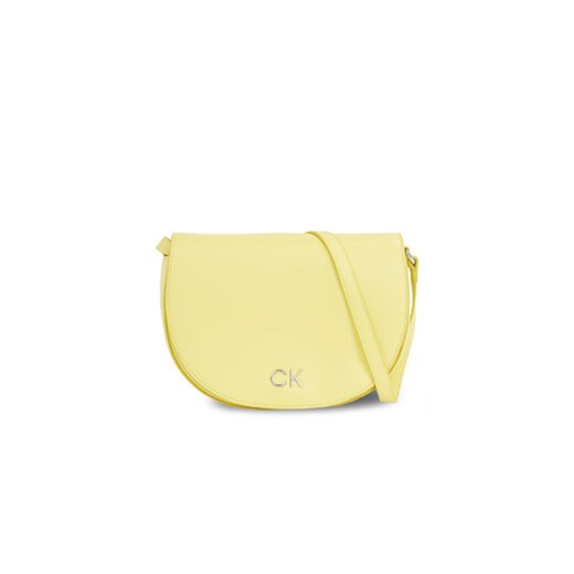 Calvin Klein Torebka Ck Daily Saddle Bag Pebble K60K611679 Żółty ze sklepu MODIVO w kategorii Listonoszki - zdjęcie 169416719