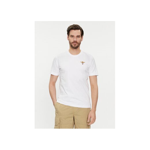 Aeronautica Militare T-Shirt 241TS1580J372 Biały Regular Fit ze sklepu MODIVO w kategorii T-shirty męskie - zdjęcie 169416739