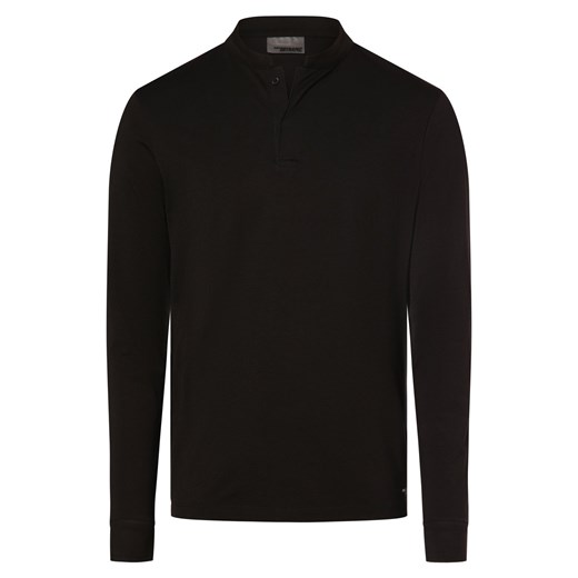 Drykorn Męska koszulka polo Mężczyźni Bawełna czarny jednolity ze sklepu vangraaf w kategorii T-shirty męskie - zdjęcie 169417148