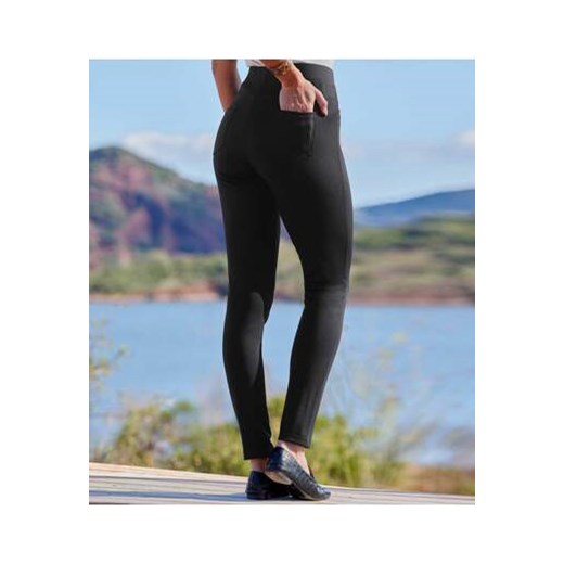 Czarne spodnie-legginsy ze sklepu Atlas For Men w kategorii Spodnie damskie - zdjęcie 169418859
