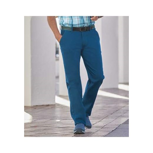 Spodnie chino ze stretchem  Blue Summer ze sklepu Atlas For Men w kategorii Spodnie męskie - zdjęcie 169418957