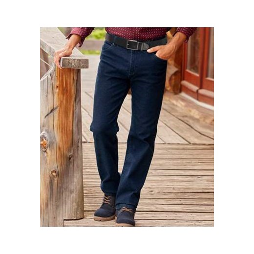 Niebieskie jeansy Regular ze stretchem ze sklepu Atlas For Men w kategorii Jeansy męskie - zdjęcie 169418985