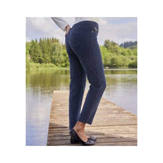 Wygodne, sztruksowe spodnie tregginsy ze stretchem ze sklepu Atlas For Men w kategorii Spodnie damskie - zdjęcie 169419017