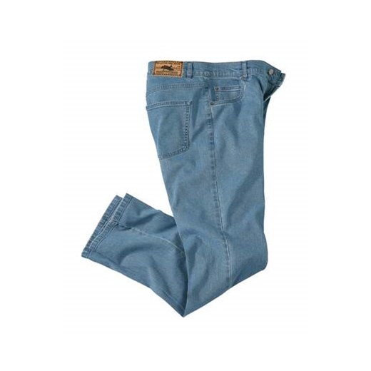 Niebieskie jeansy ze stretchem ze sklepu Atlas For Men w kategorii Jeansy męskie - zdjęcie 169419057