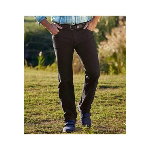 Czarne jeansy regular ze stretchem ze sklepu Atlas For Men w kategorii Jeansy męskie - zdjęcie 169419067