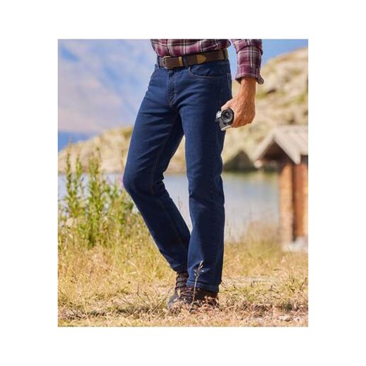 Niebieskie jeansy regular ze stretchem ze sklepu Atlas For Men w kategorii Jeansy męskie - zdjęcie 169419137