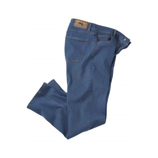 Niebieskie jeansy regular ze stretchem ze sklepu Atlas For Men w kategorii Jeansy męskie - zdjęcie 169419215
