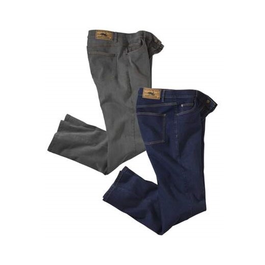 Zestaw 2 par wygodnych jeansów regular ze stretchem ze sklepu Atlas For Men w kategorii Jeansy męskie - zdjęcie 169419228