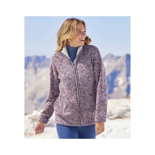 Trykotowa, melanżowa bluza podszyta polarem Coral ze sklepu Atlas For Men w kategorii Bluzy damskie - zdjęcie 169419346