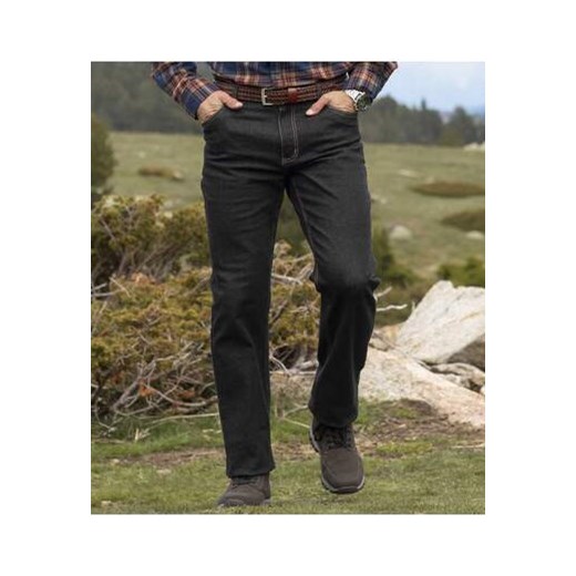 Czarne jeansy regular ze stretchem ze sklepu Atlas For Men w kategorii Jeansy męskie - zdjęcie 169419359
