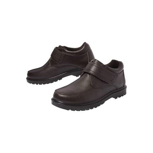 Skórzane buty z rzepem ze sklepu Atlas For Men w kategorii Buty zimowe męskie - zdjęcie 169419376