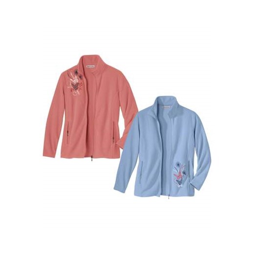 Zestaw 2 rozpinanych bluz z mikropolaru ze sklepu Atlas For Men w kategorii Bluzy damskie - zdjęcie 169419385