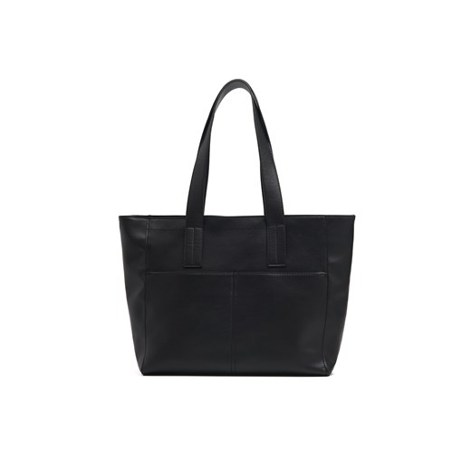 Cropp - Duża czarna torba shopper - czarny ze sklepu Cropp w kategorii Torby Shopper bag - zdjęcie 169419416