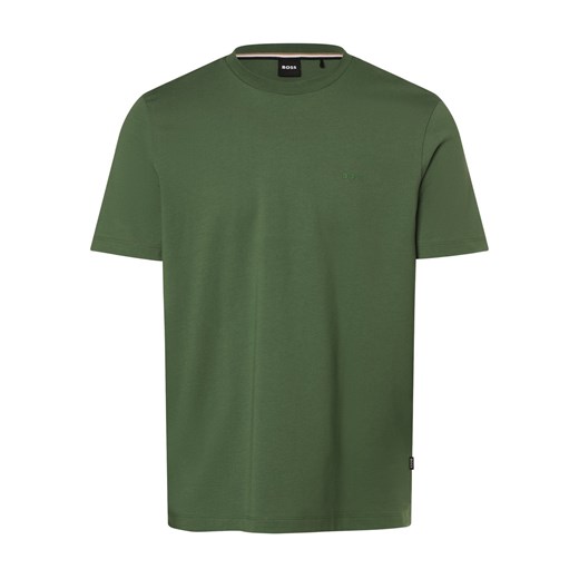 T-shirt męski BOSS HUGO zielony z krótkimi rękawami casual 