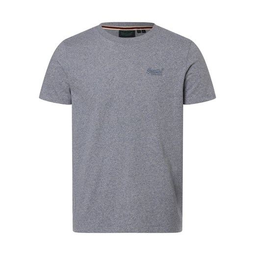 Superdry Koszulka męska Mężczyźni Bawełna szary jednolity ze sklepu vangraaf w kategorii T-shirty męskie - zdjęcie 169421289