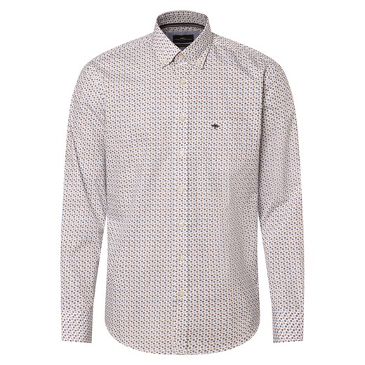 Fynch-Hatton Koszula męska Mężczyźni Regular Fit Bawełna biały wzorzysty ze sklepu vangraaf w kategorii Koszule męskie - zdjęcie 169421296