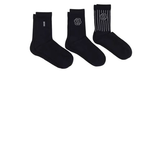 BOSS BLACK Skarpety 3-pack QS Pinstripe 43-46 okazja Gomez Fashion Store