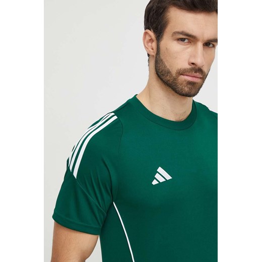 adidas Performance t-shirt treningowy Tiro 24 kolor zielony z aplikacją L ANSWEAR.com
