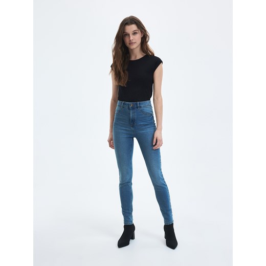Reserved - Jeansy slim fit - indigo jeans ze sklepu Reserved w kategorii Jeansy damskie - zdjęcie 169428207