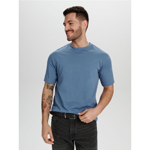 Sinsay - Koszulka loose fit - szary ze sklepu Sinsay w kategorii T-shirty męskie - zdjęcie 169430257