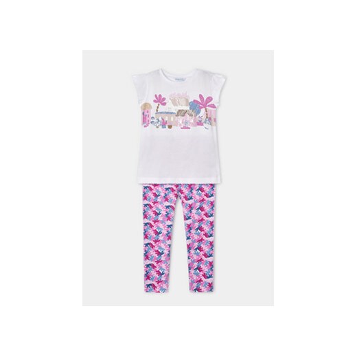 Mayoral Komplet t-shirt i legginsy 3797 Kolorowy Regular Fit ze sklepu MODIVO w kategorii Komplety dziewczęce - zdjęcie 169438988