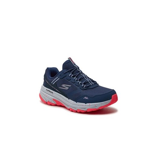 Buty sportowe damskie Skechers sznurowane granatowe płaskie